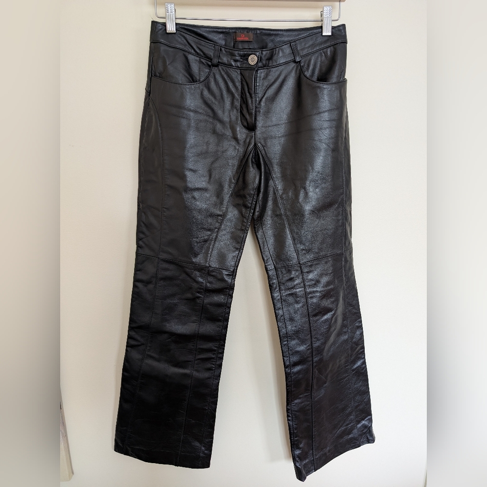 Vintage Y2K Danier Leather Pants Black 4